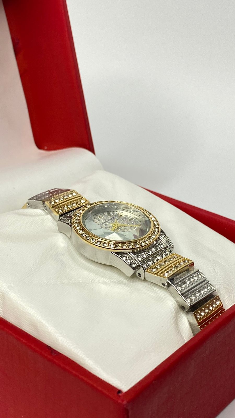 Silver & Gold Rhinestone Watch